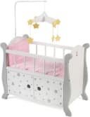 CHIC2000 Puppenbett Stars Grau mit Mobile & Stauraum Bild 1