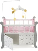 CHIC2000 Puppenbett Stars Grau mit Mobile & Stauraum Bild 3