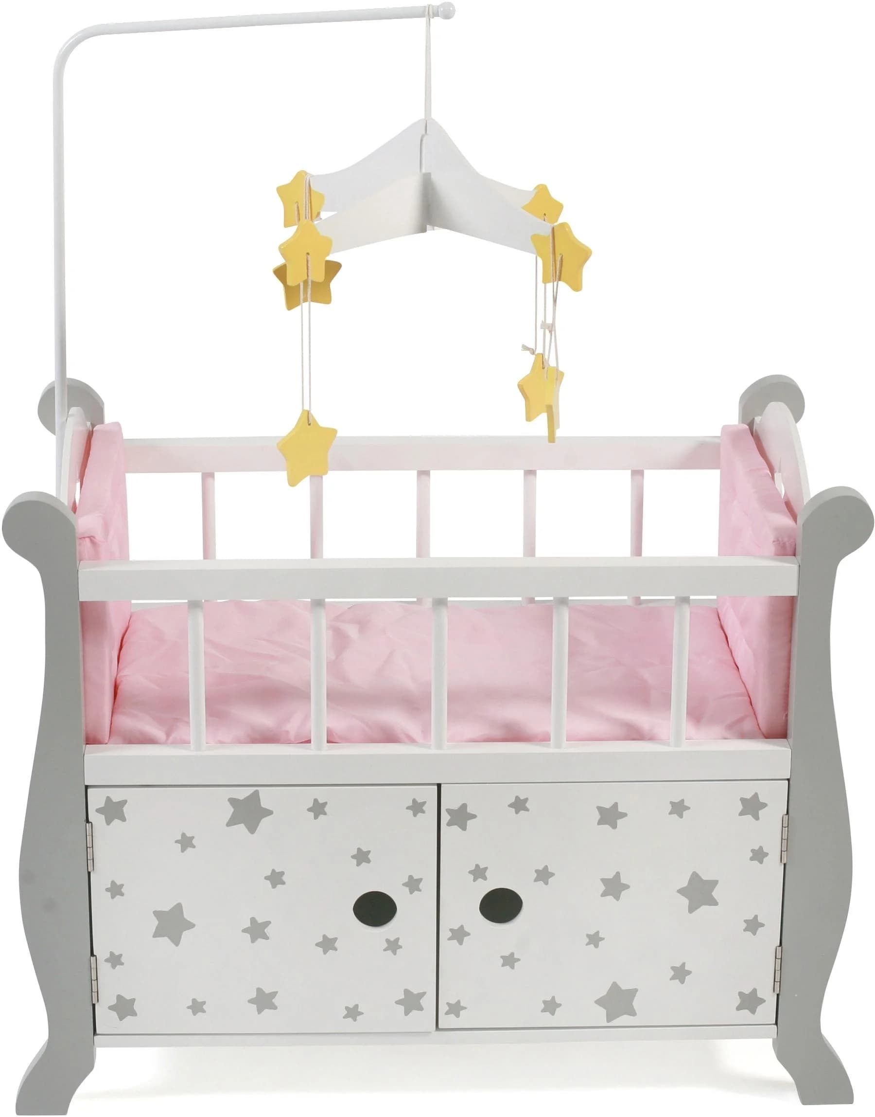 CHIC2000 Puppenbett Stars Grau mit Mobile & Stauraum - Bild 5