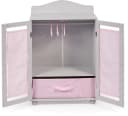 CHIC2000 Puppenkleiderschrank Puntos Grau mit Kleiderstange und Box Bild 1
