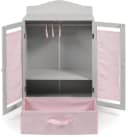 CHIC2000 Puppenkleiderschrank Puntos Grau mit Kleiderstange und Box Bild 3