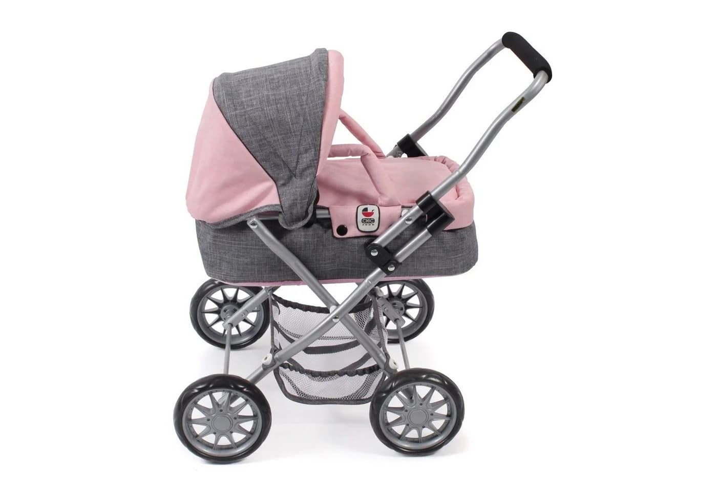 CHIC2000 Mini-Kuschelwagen SMARTY Melange Grau-Rosa