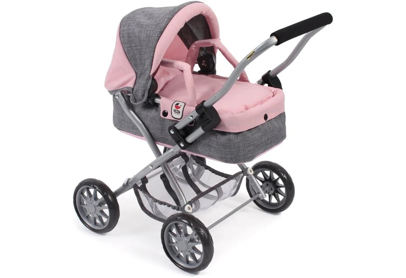 CHIC2000 Mini-Kuschelwagen SMARTY Melange Grau-Rosa - Bild 2
