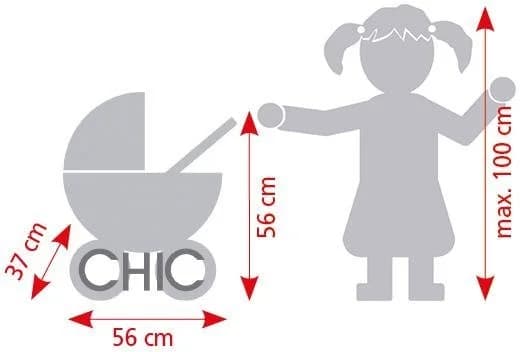 CHIC2000 Puppenwagen Smarty Mini-Kuschelwagen mit herausnehmbarer Tragetasche