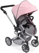 CHIC2000 Kombi-Puppenwagen Mika Grau-Rosa mit schwenkbaren Vorderrädern Bild 4