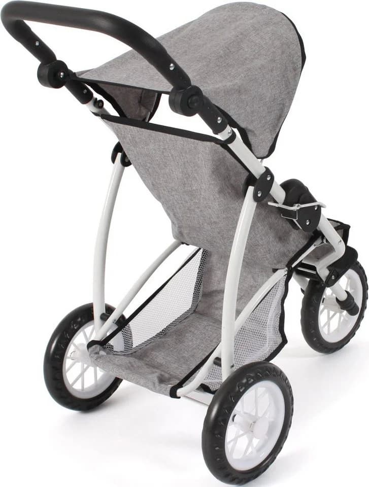 CHIC2000 Puppenbuggy Leon Melange Grau - Jogging Buggy mit Verstellbarem Griff - Bild 3