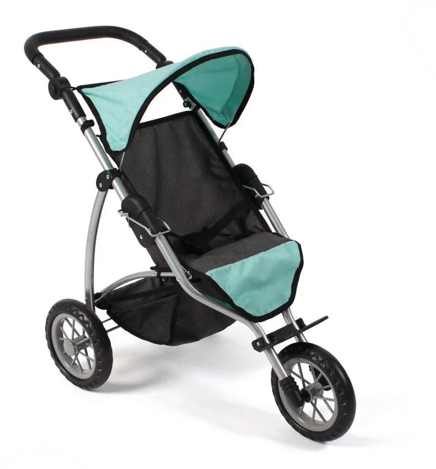 CHIC2000 Puppenbuggy Leon Melange Mint mit höhenverstellbarem Griff - Bild 2