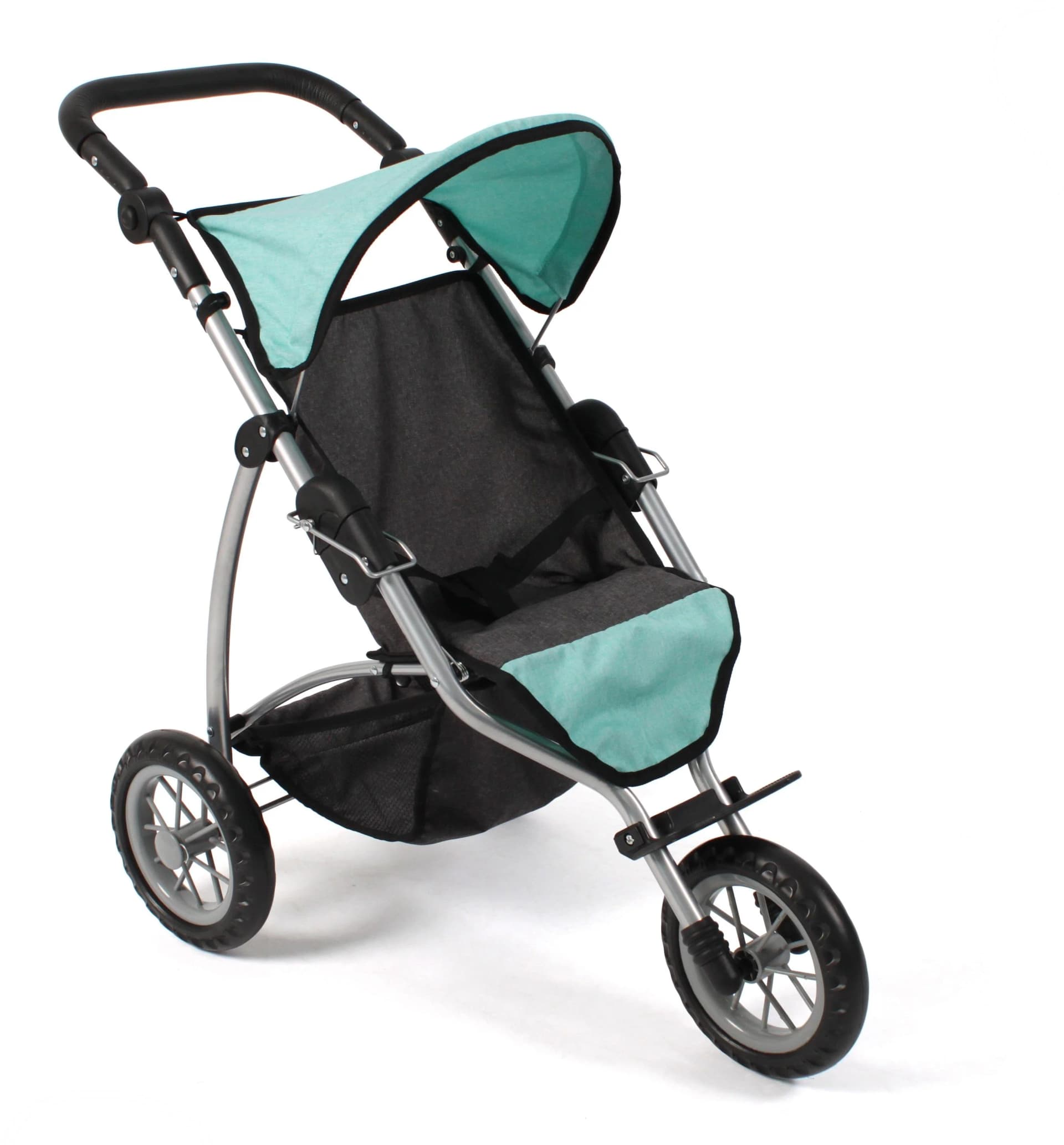 CHIC2000 Puppenbuggy Leon Melange Mint mit höhenverstellbarem Griff - Bild 4