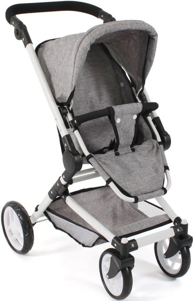 CHIC2000 Kombi-Puppenwagen Fides 3in1 Melange Grau