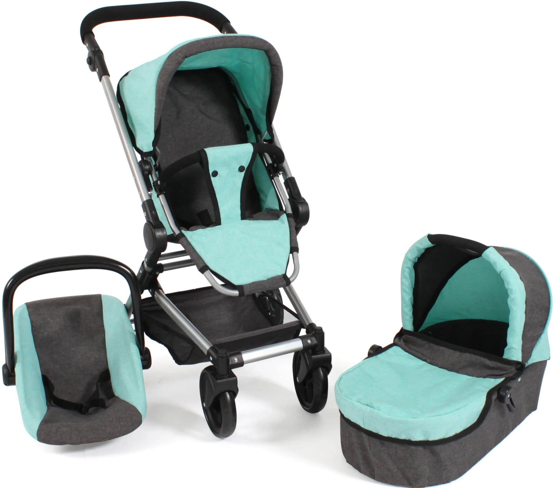 CHIC2000 Kombi-Puppenwagen Fides 3in1 Melange Mint