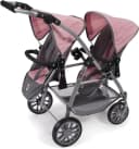 CHIC2000 Puppen-Zwillingsbuggy Vario Grau-Rosa Bild 1