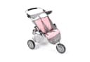 CHIC2000 Puppenwagen 697 15 Zwillings-Jogger Melange grau-rosa Bild 4