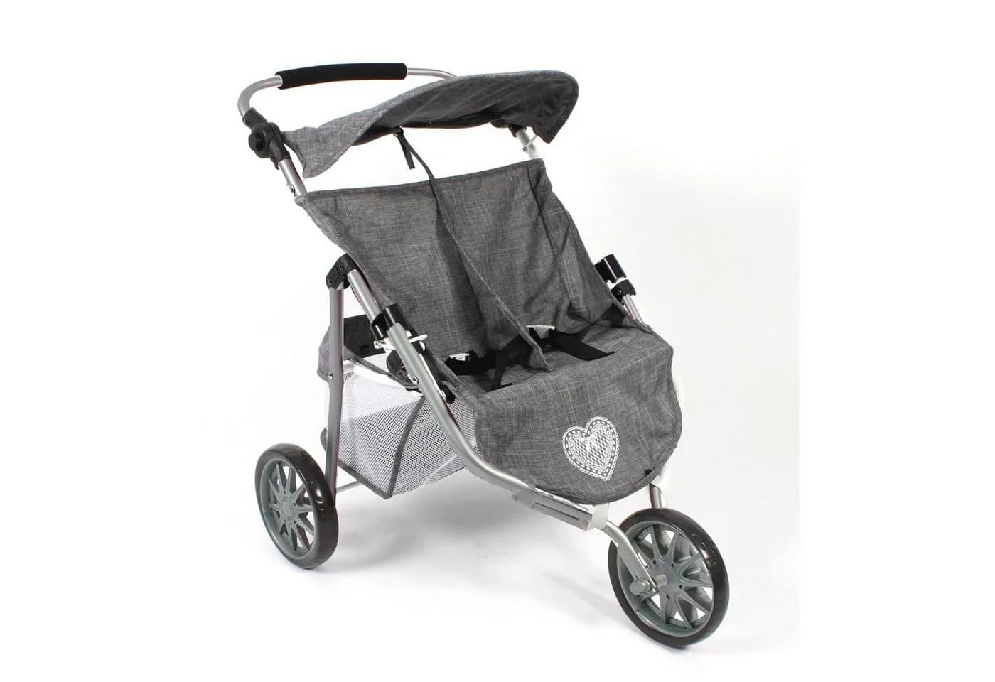 CHIC2000 Zwillings-Jogger Puppenwagen 697 76 Jeans Grey