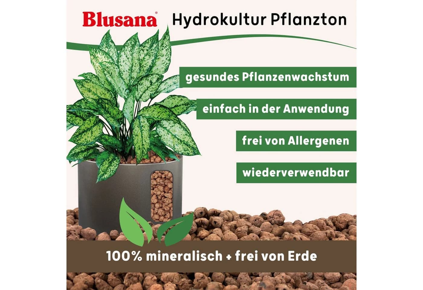 LENI Blumentopf Classic Hydrokultur Set Selbstbewässerung 4-teilig - Bild 3