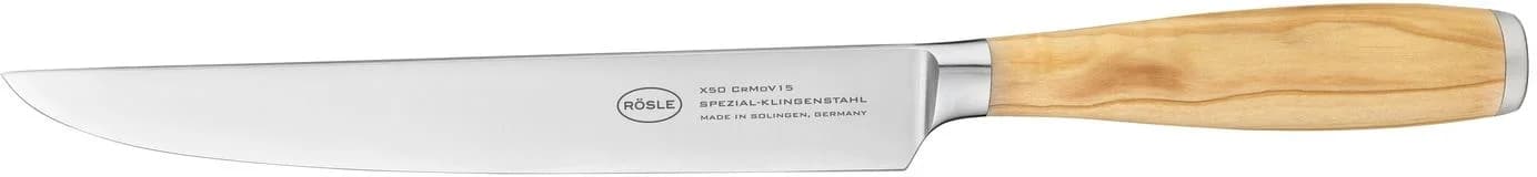 RÖSLE Fleischmesser Artesano 20 cm Olivenholz Spezialklingenstahl