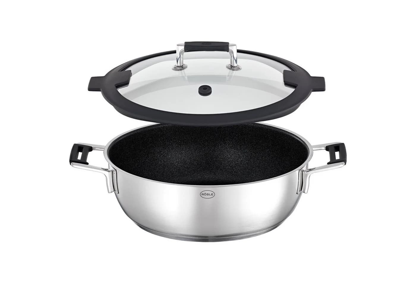RÖSLE Bratpfanne SILENCE PRO Ø 28 cm mit Deckel ProResist - Bild 2