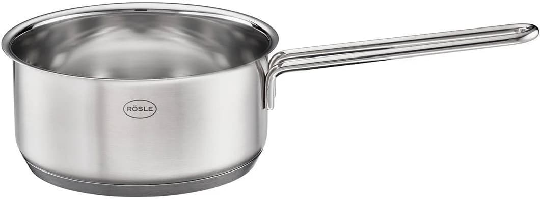 RÖSLE Basic Line Topf-Set 4-tlg. Silber Universaltöpfe mit Schüttrand und Glasdeckel - Bild 5