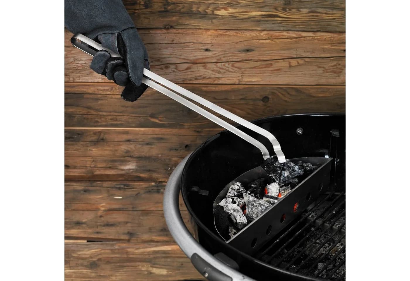 RÖSLE Kohlezange 25036 Edelstahl 50cm Grillzange