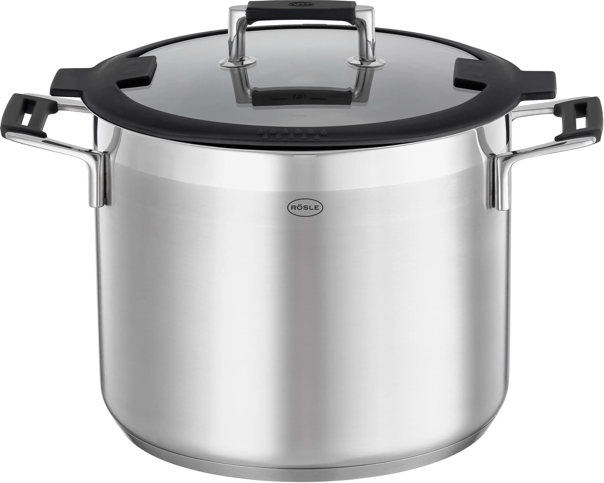 RÖSLE SILENCE PRO Gemüsetopf 8,7 L Silber/schwarz Edelstahl Induktion - Bild 2