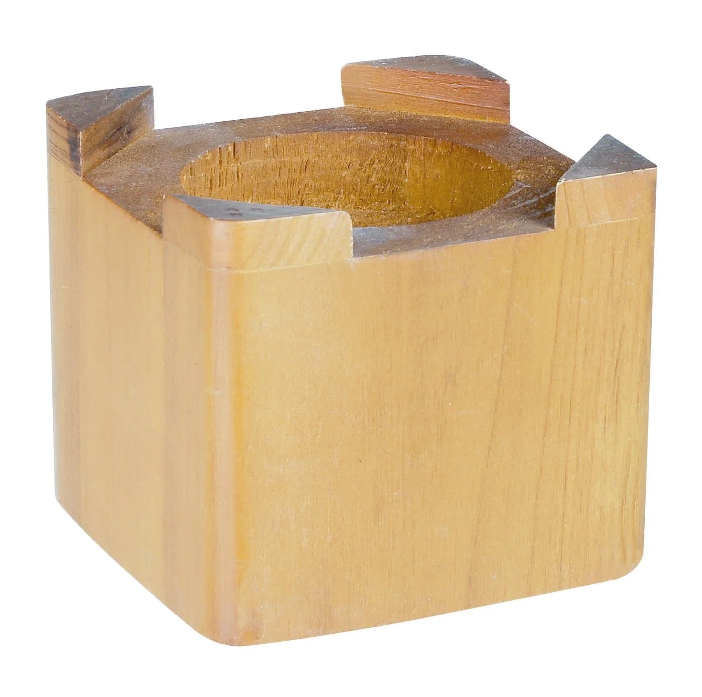 Alberts Bett-Erhöher Hartholz 100x100x100mm 4er Set