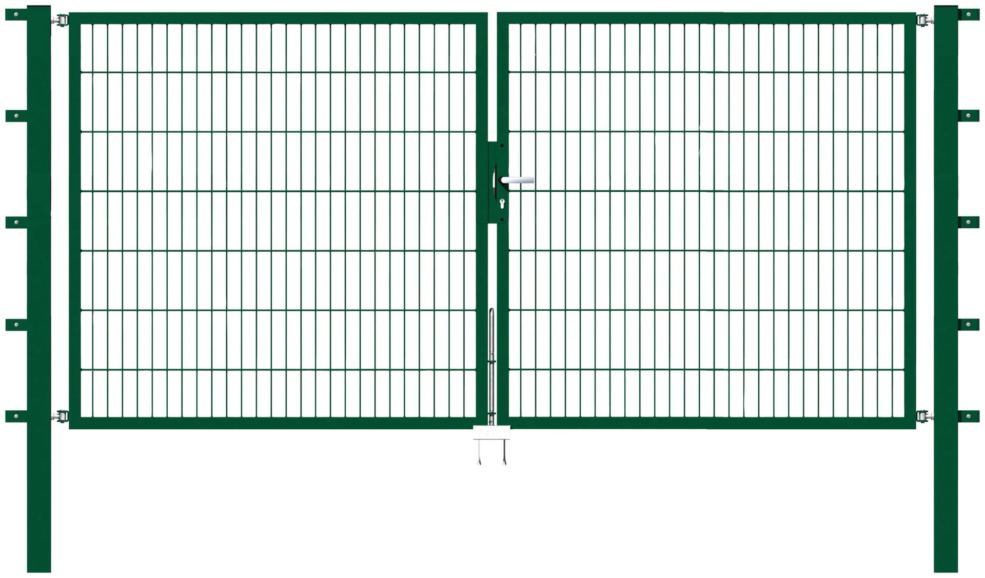 Zaundoppeltür ALBERTS Flexo Grün Stahl 300 cm
