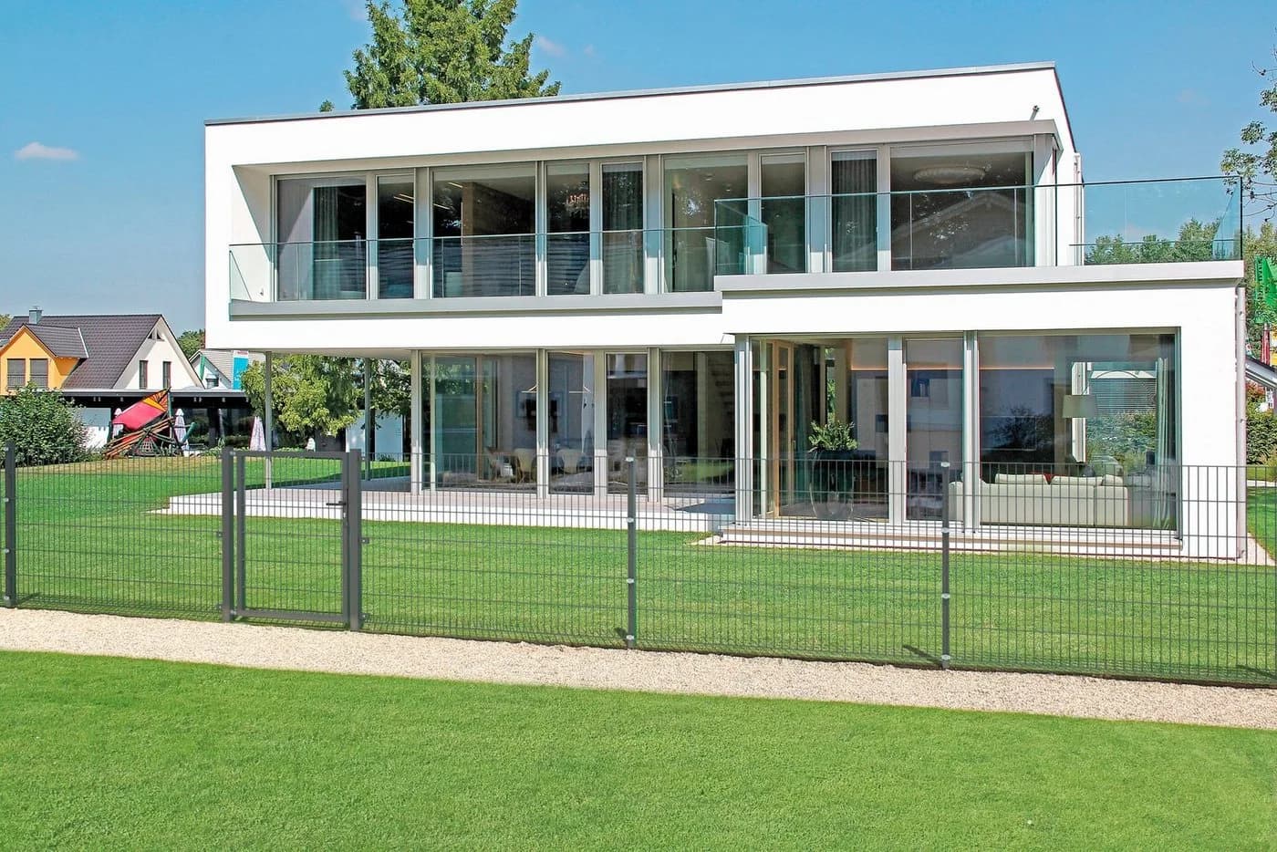 Alberts Doppelstabmattenzaun Grundset Anthrazit - Bild 4