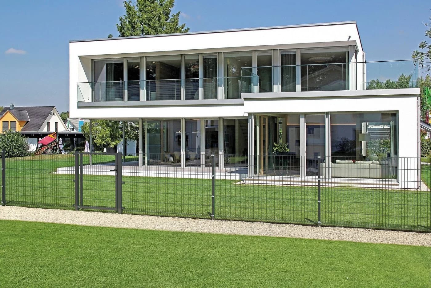 ALBERTS Doppelstabmattenzaun Grundset Anthrazit 120 cm Stahl - Bild 3