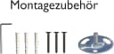 Indeko Auflageträger Grau 2cm Metall Gardinenstangenhalterung Bild 1