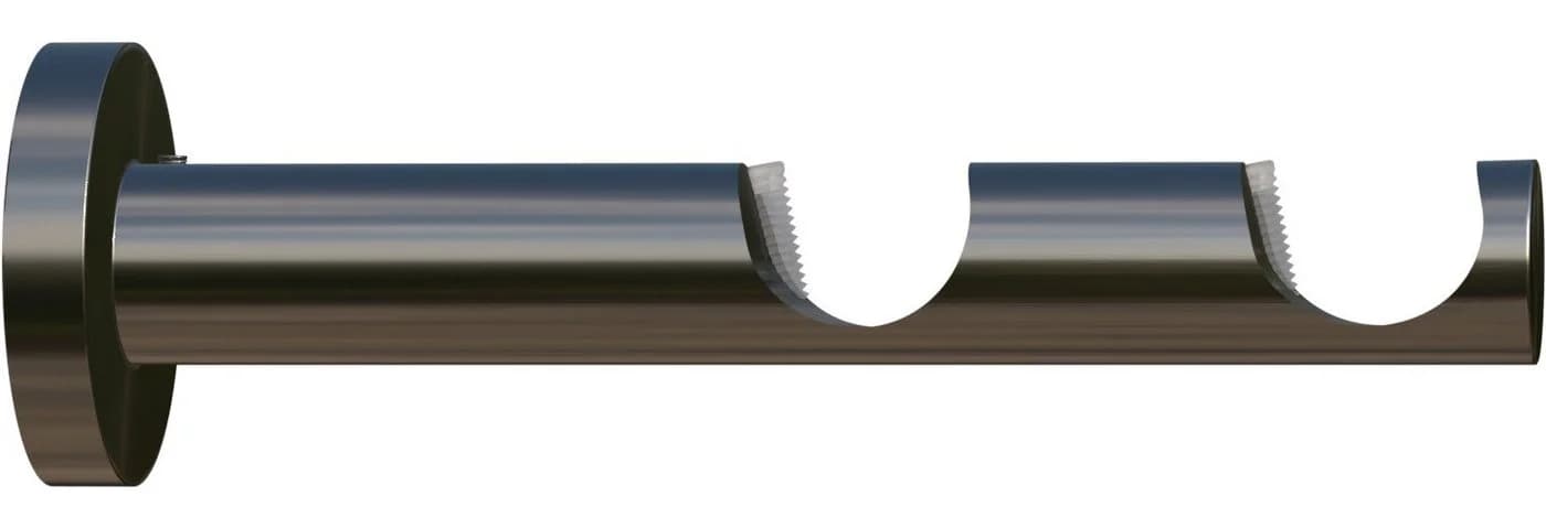 Indeko Auflageträger Grau 2cm Metall Gardinenstangenhalterung - Bild 2