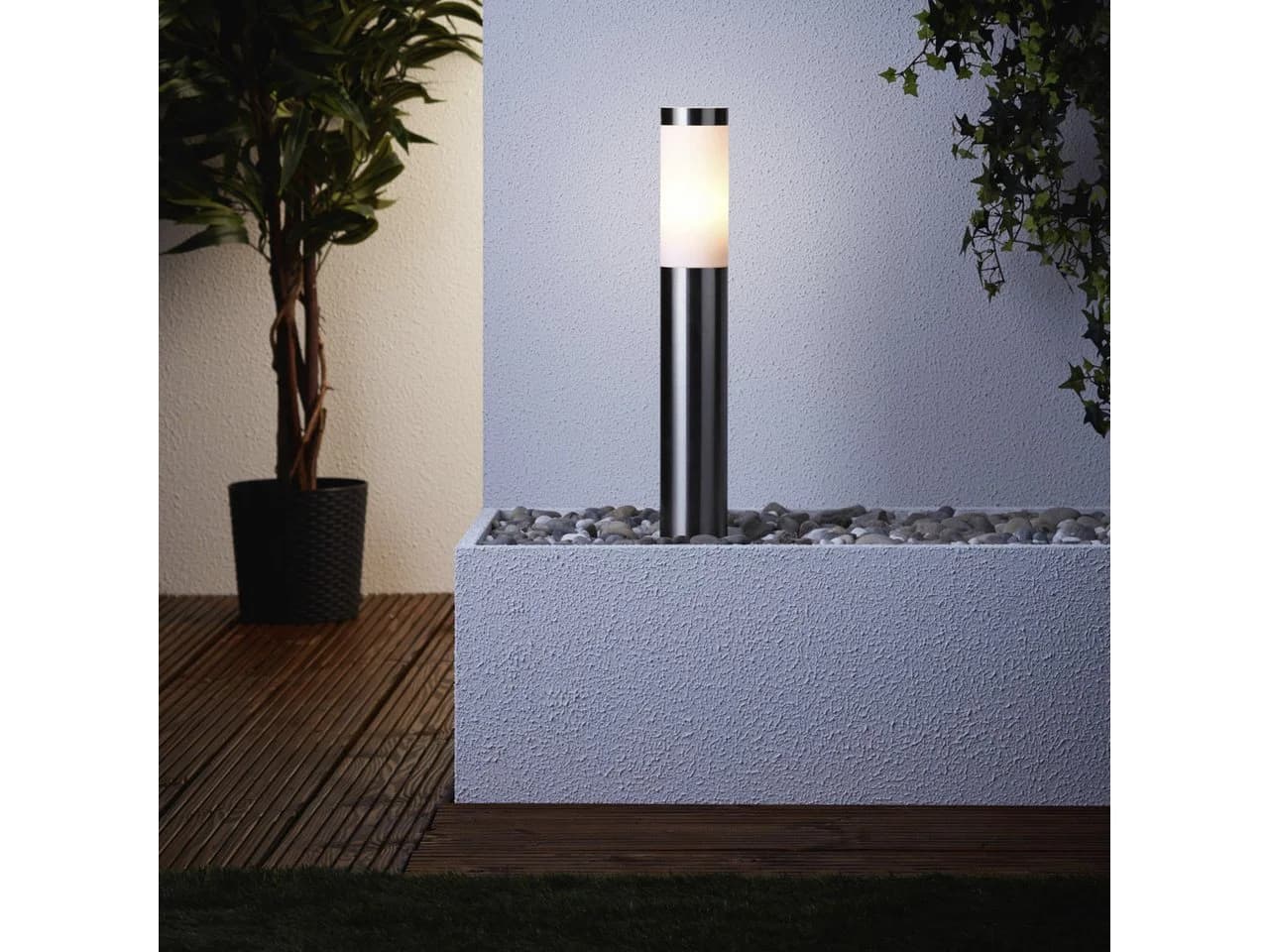 Brilliant Sockelleuchte Chorus Edelstahl IP44 Dimmbar - Bild 5