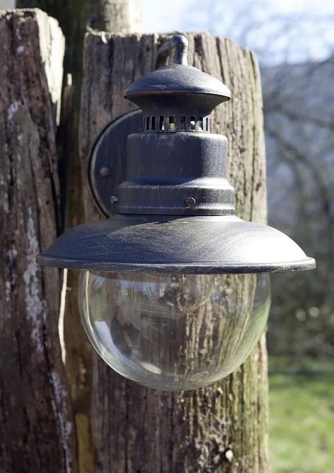 Brilliant Außen-Wandleuchte ARTU Schwarz Gold E27 LED