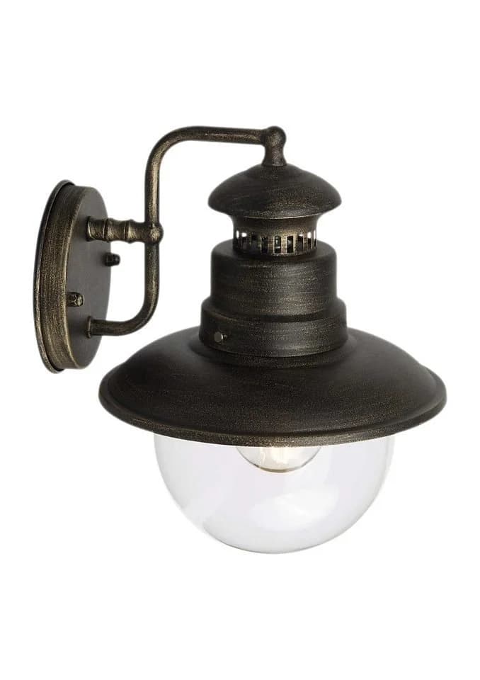 Brilliant Außen-Wandleuchte ARTU Schwarz Gold E27 LED - Bild 2