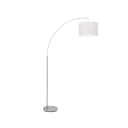 BRILLIANT Bogenlampe Clarie Silber Weiß E27 Bild 1