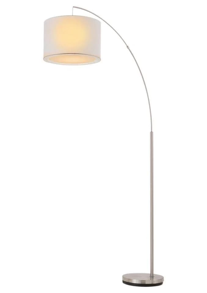 BRILLIANT Bogenlampe Clarie Silber Weiß E27 - Bild 4