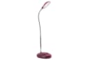 Brilliant LED Schreibtischlampe Timmi Flexibel Transparent/Rosa Bild 2