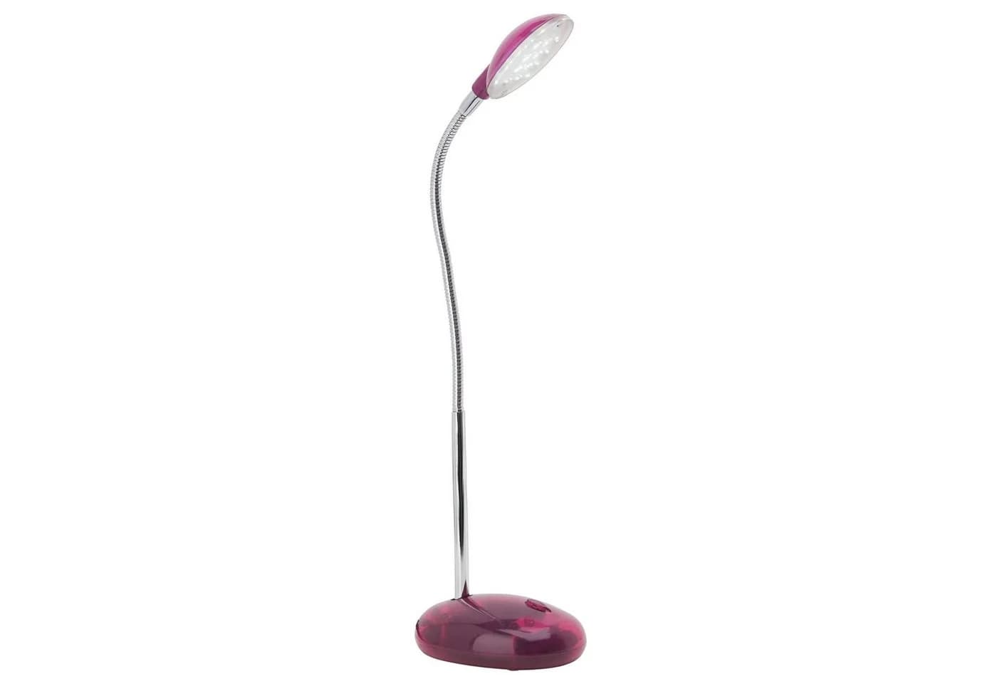 Brilliant LED Schreibtischlampe Timmi Flexibel Transparent/Rosa - Bild 2