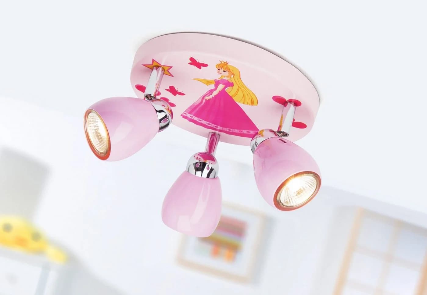 Brilliant Princess LED Deckenstrahler Rosa 3-flg schwenkbar - Bild 2