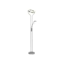BRILLIANT Deckenfluter Demian LED Lesearm Grau Eisen Chrom Bild 1
