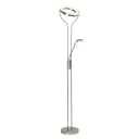 BRILLIANT Deckenfluter Demian LED Lesearm Grau Eisen Chrom Bild 3