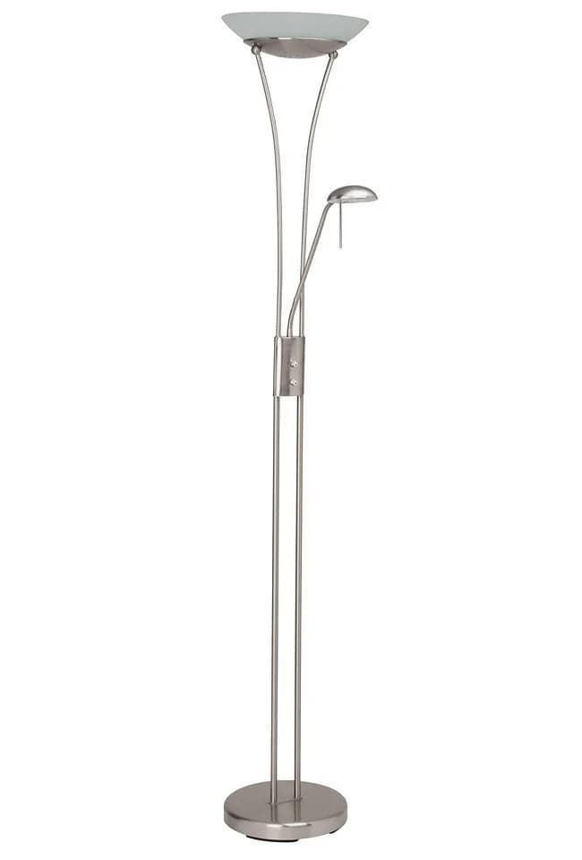 Brilliant Finn LED Deckenfluter Weiß Dimmbar Lesearm