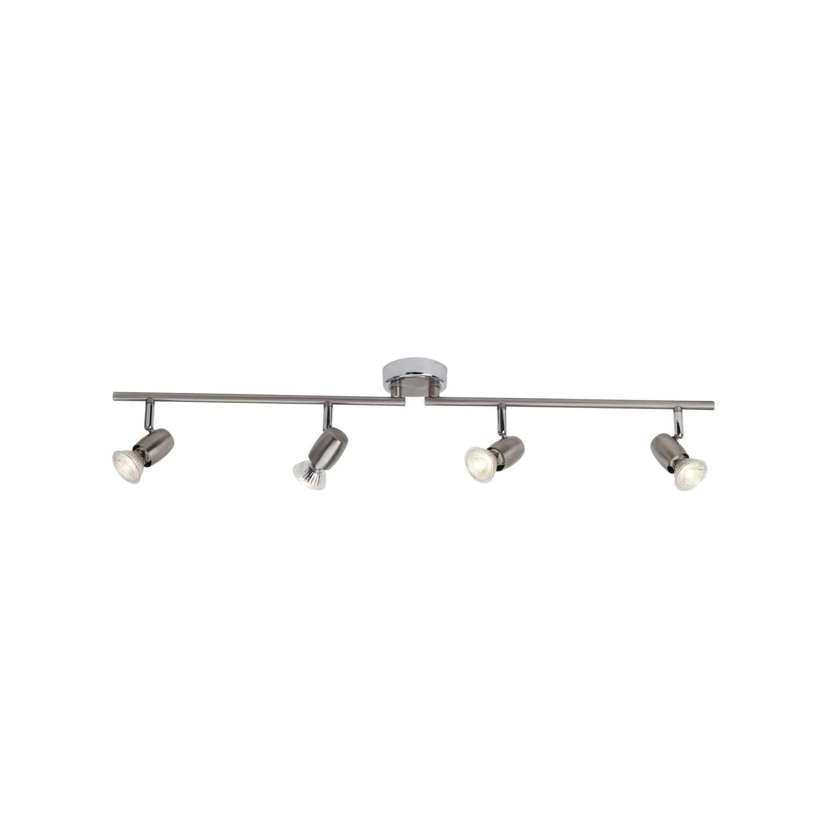 BRILLIANT Lampe Wesley LED Spotrohr 4flg Eisen Chrom 4x LED-PAR51
