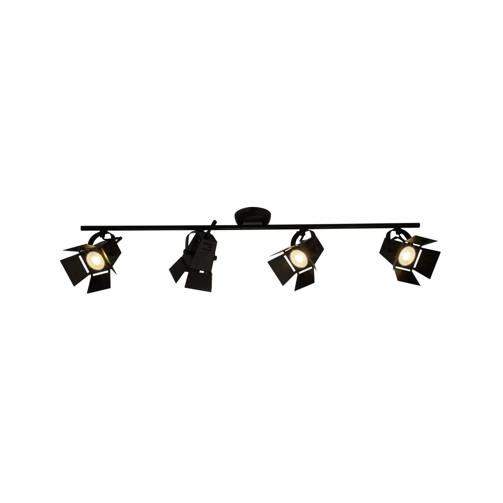 BRILLIANT Deckenstrahler Movie 4-flammig LED schwarz matt