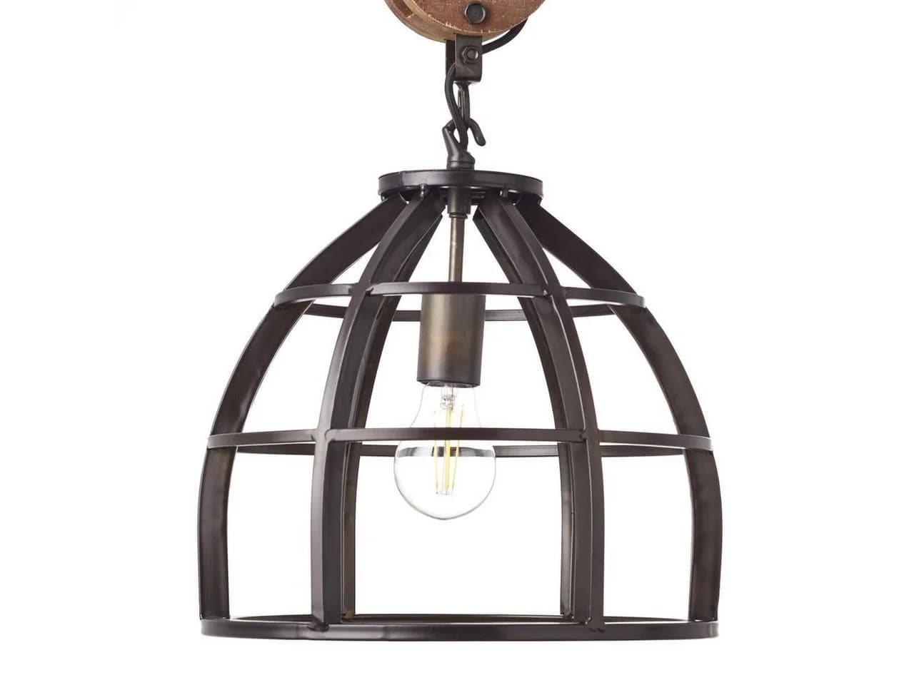 BRILLIANT Pendelleuchte Matrix Schwarz Antik E27 Dimmbar - Bild 2