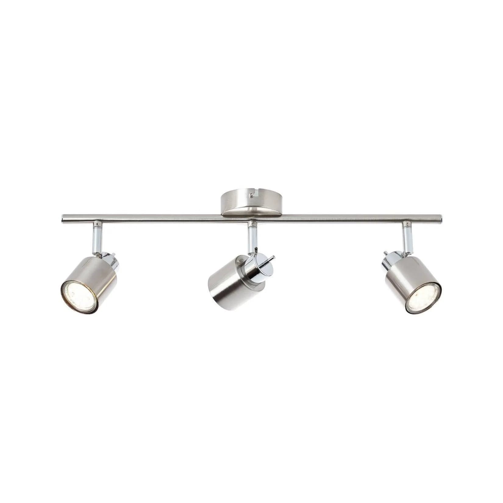 BRILLIANT Lampe Andres Spotrohr 3flg Nickel/Chrom 3x GU10 10W