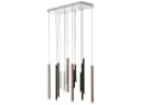 BRILLIANT Pendelleuchte Cembalo LED 14-flg. Braun Dimmbar Höhenverstellbar Bild 3
