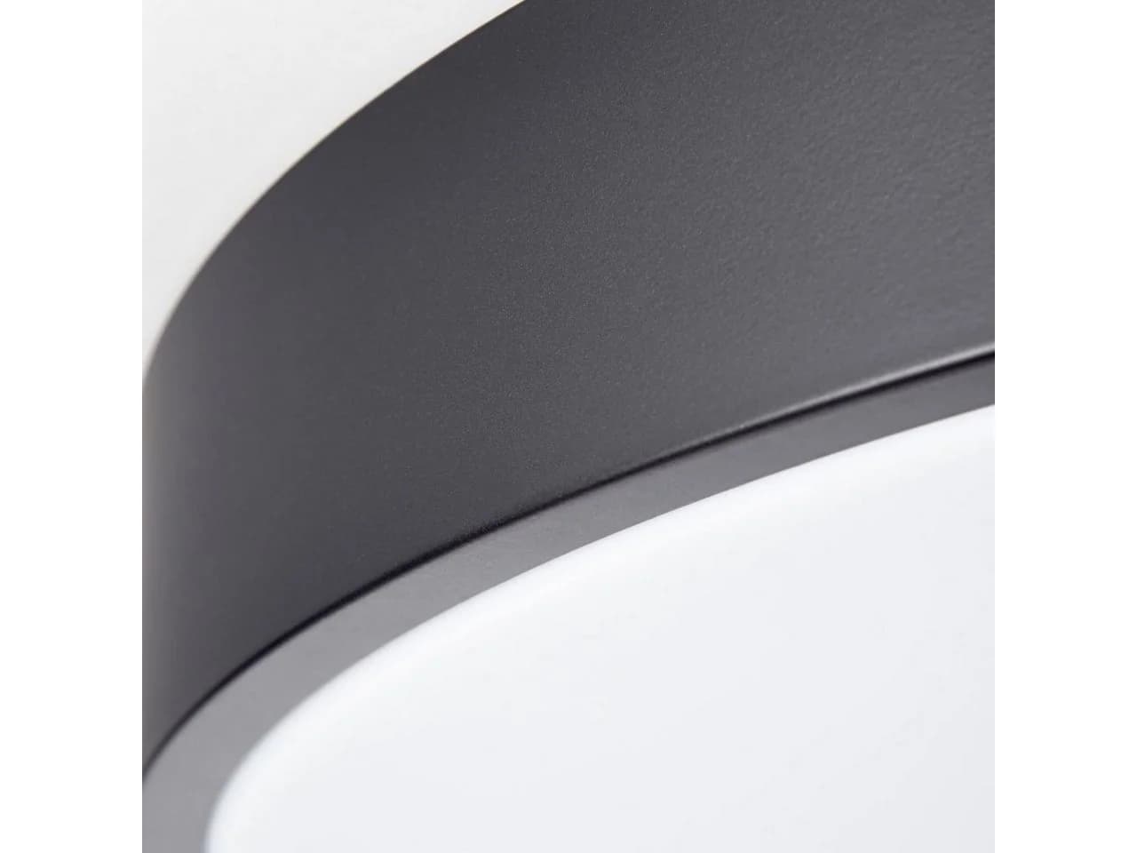 Brilliant Deckenleuchte Slimline LED CCT Fernbedienung Dimmbar 49cm Weiß Schwarz - Bild 4