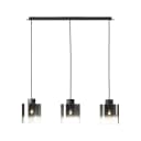 BRILLIANT Beth Pendelleuchte 3-flammig Braun Glas Metall Bild 1
