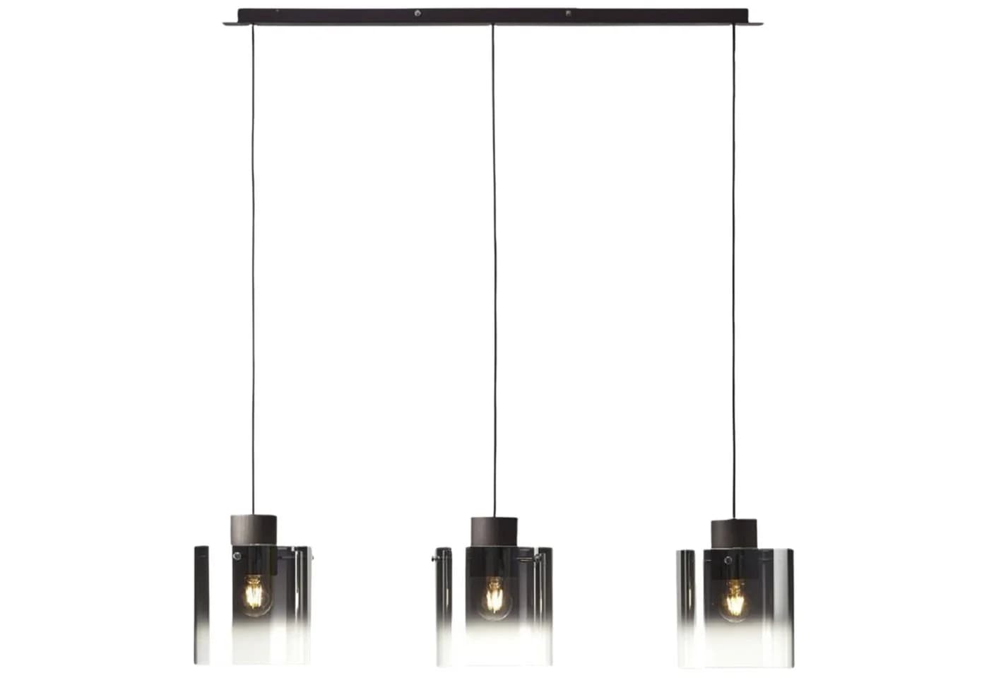 BRILLIANT Beth Pendelleuchte 3-flammig Braun Glas Metall - Bild 4