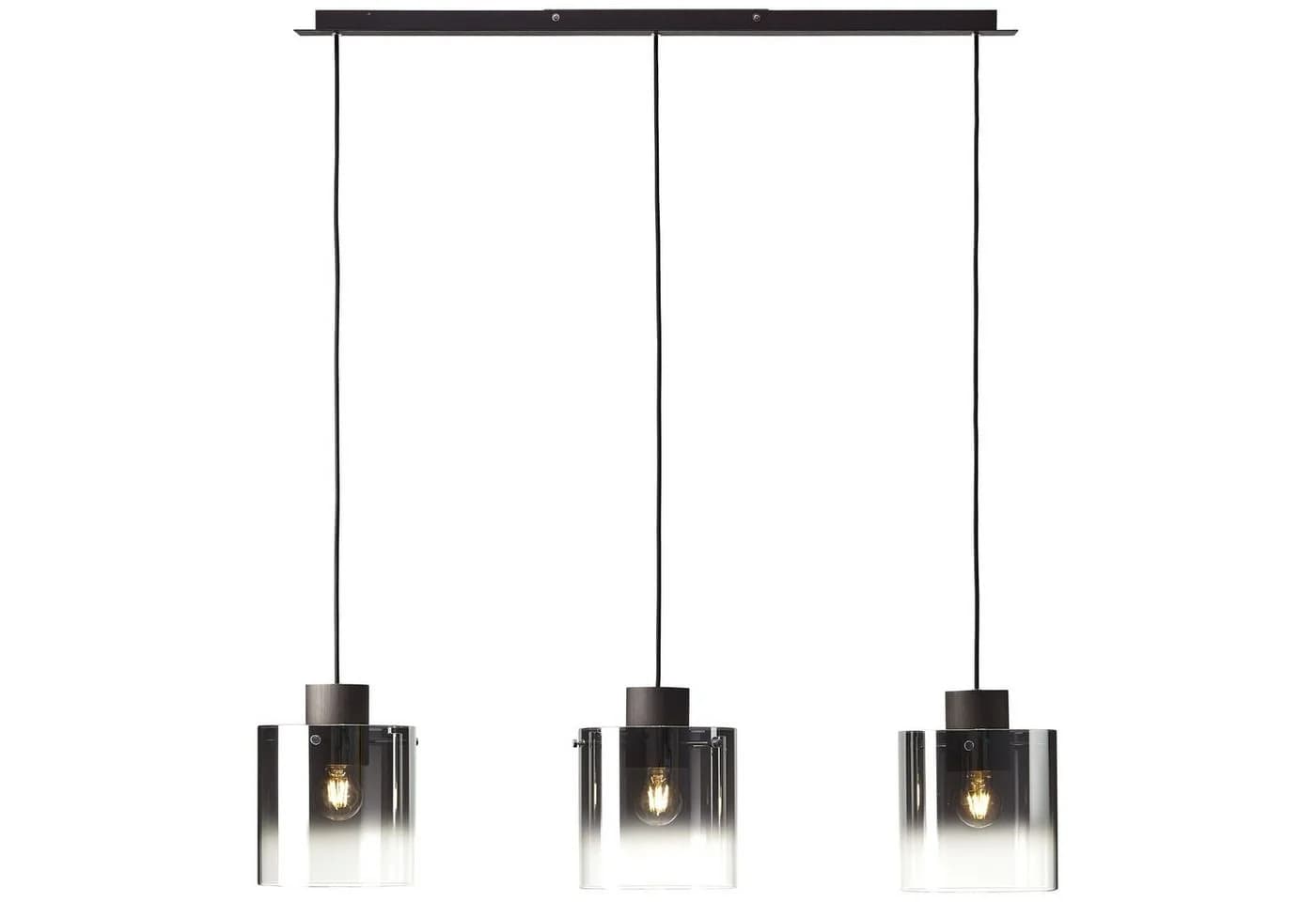 BRILLIANT Beth Pendelleuchte 3-flammig Braun Glas Metall - Bild 5