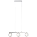 BRILLIANT Rafa LED Pendelleuchte 3flg chrom/rauchglas Bild 2